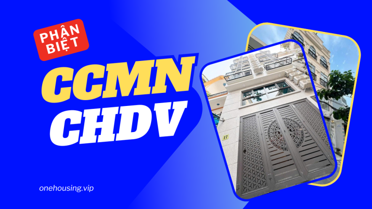 CCMN (Chung cư mini) và CHDV (Căn hộ dịch vụ)